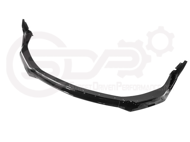 2024-Up Ford Mustang S650 | GTV Style GLOSSY BLACK Add-On Front Lip Splitter Ground Effects